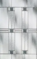 Decorative glass design for composite doors