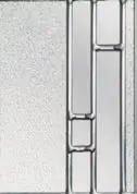 Decorative glass design for composite doors