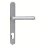 Composite door hardware