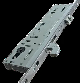 Multi-point door lock with hooks and bolts